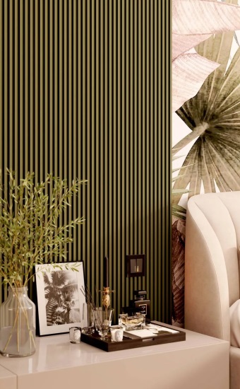 Moove è la nuova proposta di rivestimenti in legno naturale e in polimero per interni di Deco, coordinati in una palette di colori contemporanea e con le tendenze di stile più raffinate.