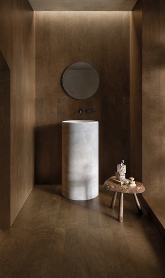 "W-Circles": Piastrelle che narrano il tempo attraverso gli anelli del legno. Colori, formati diversi e decori 3D. L'armonia della natura per il tuo design