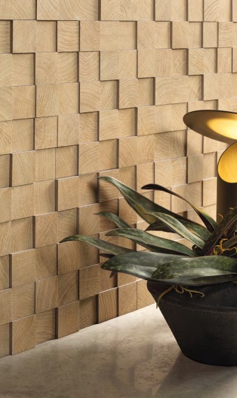"W-Circles": Piastrelle che narrano il tempo attraverso gli anelli del legno. Colori, formati diversi e decori 3D. L'armonia della natura per il tuo design