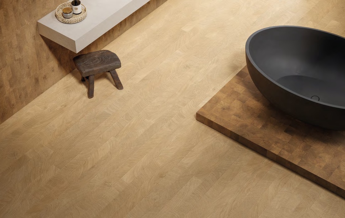 "W-Circles": Piastrelle che narrano il tempo attraverso gli anelli del legno. Colori, formati diversi e decori 3D. L'armonia della natura per il tuo design